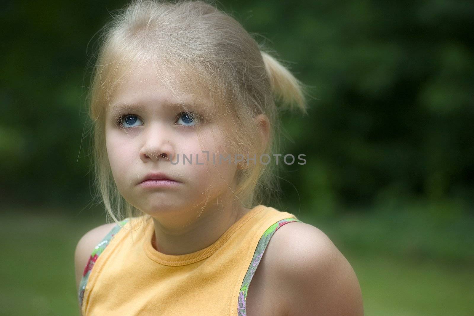 portrait of the girl in the open air