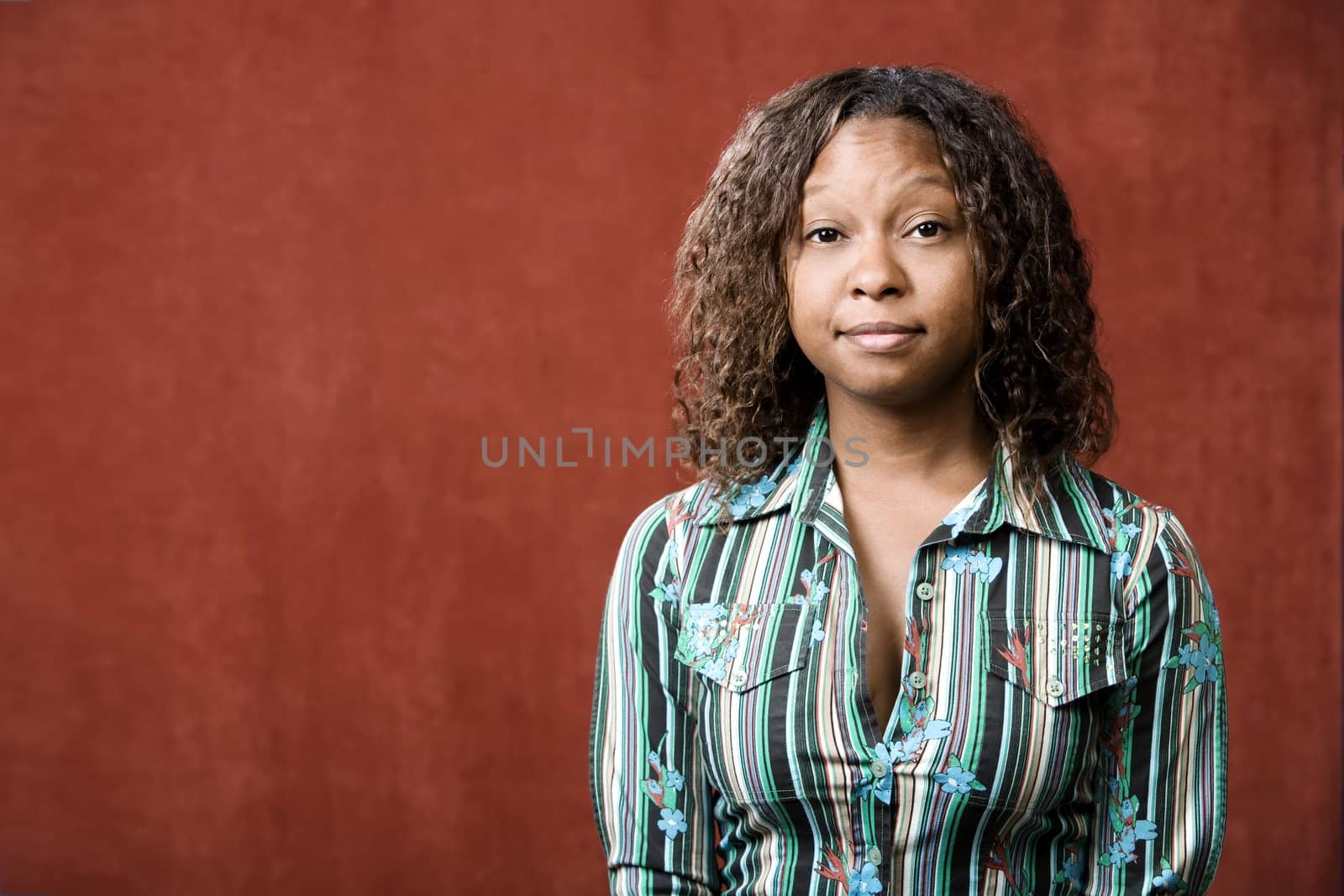 Close-Up Portrait of a Pretty African-American Woman