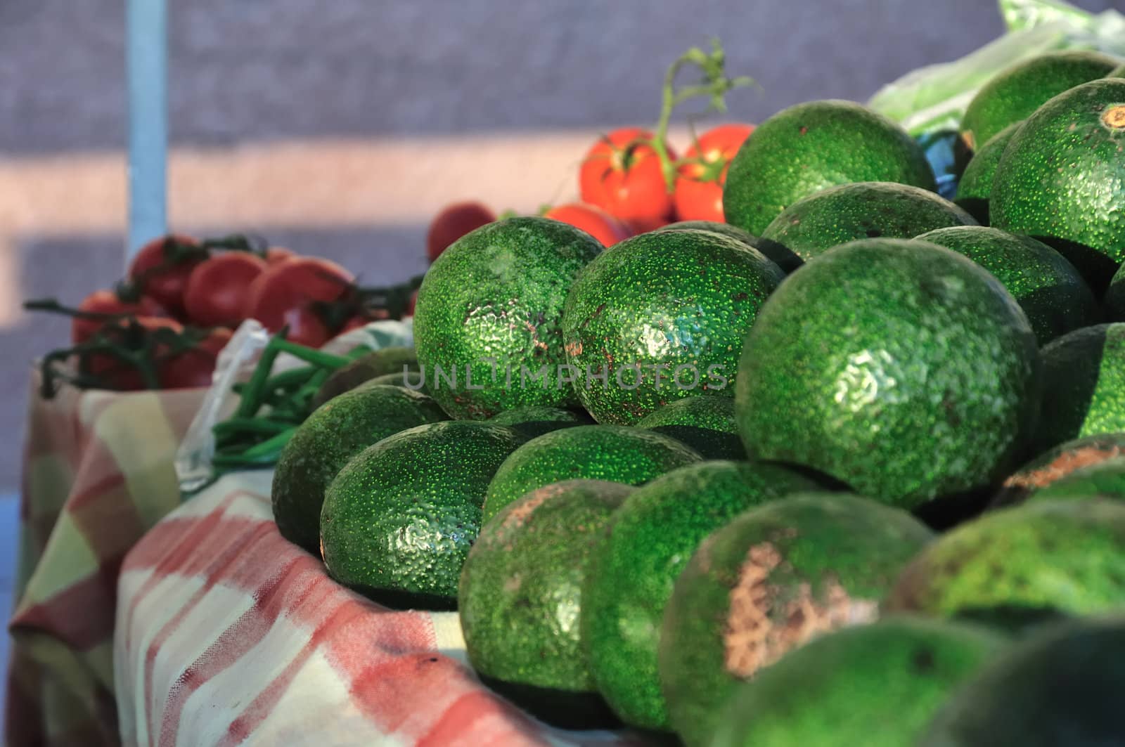 avocados at the farmer's market