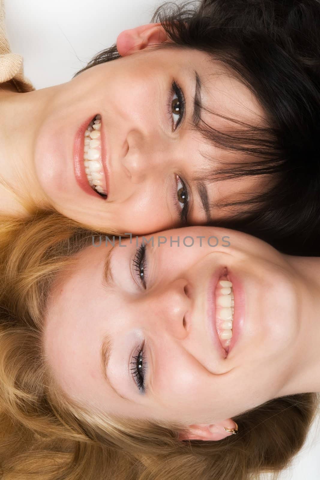 happy young women. by stepanov
