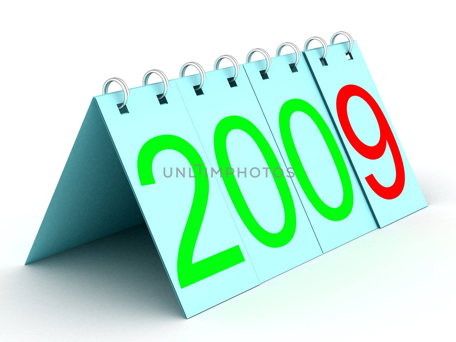 Calendar for 2009. 3D image.