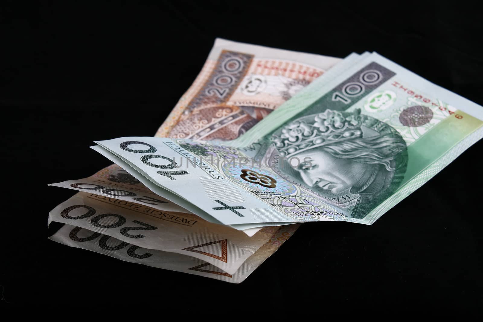 Polish currency, polish new zloty, paper, nbp