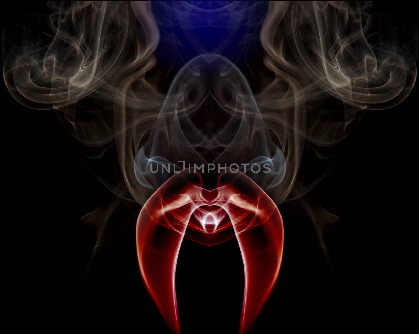 Abstract shot of the smoke