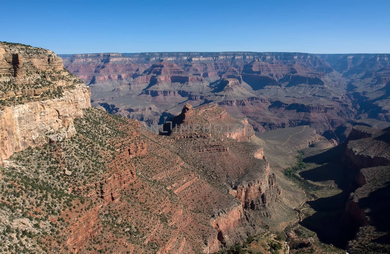 Grand Canyon at the daytime over blue sky