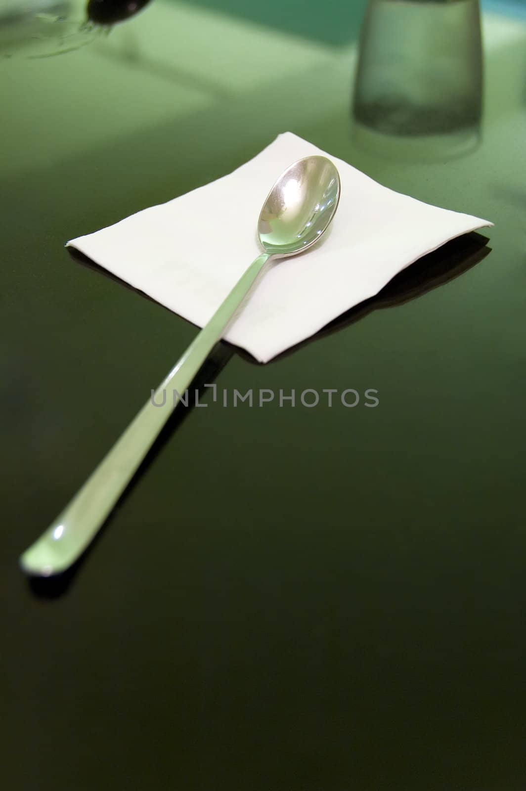 spoon on the table