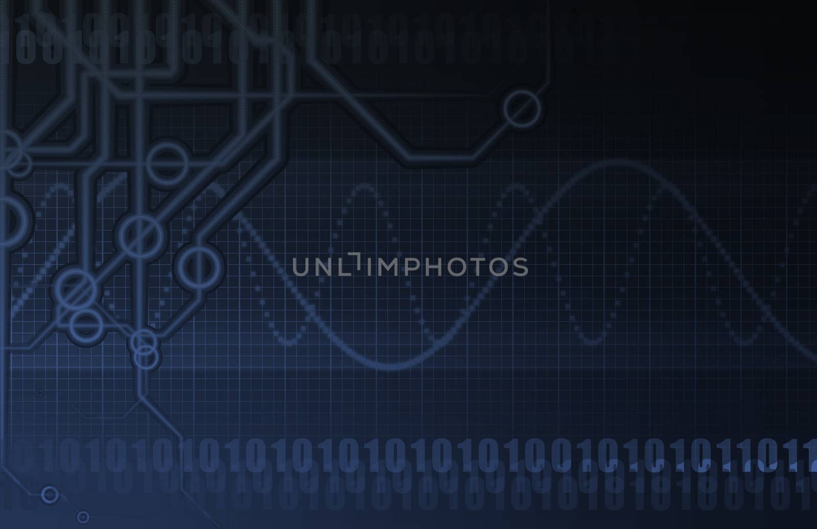 Futuristic Technology Data Flow as Art Abstract