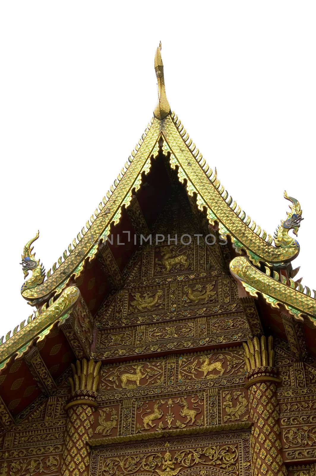buddhist temple roof