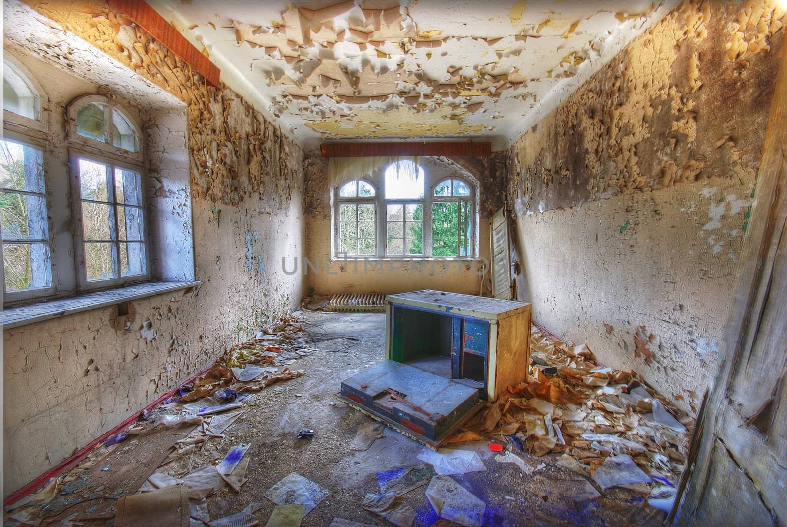 looking inside an abandoned room in a ruin