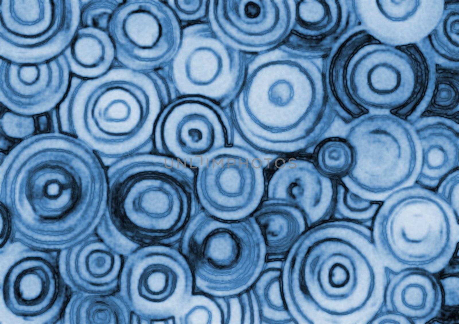 Abstract Background made of  blue circles