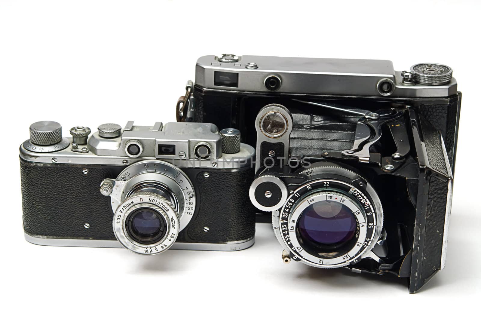 two vintage old camers
