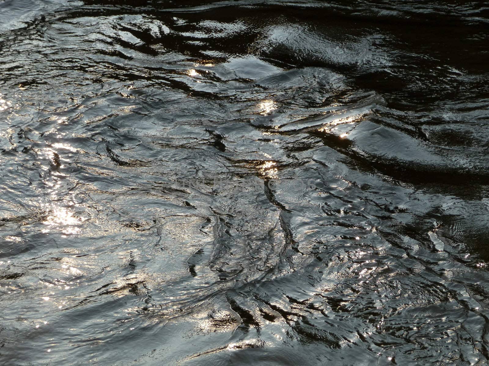 A photograph of river water that would make an interesting water background.