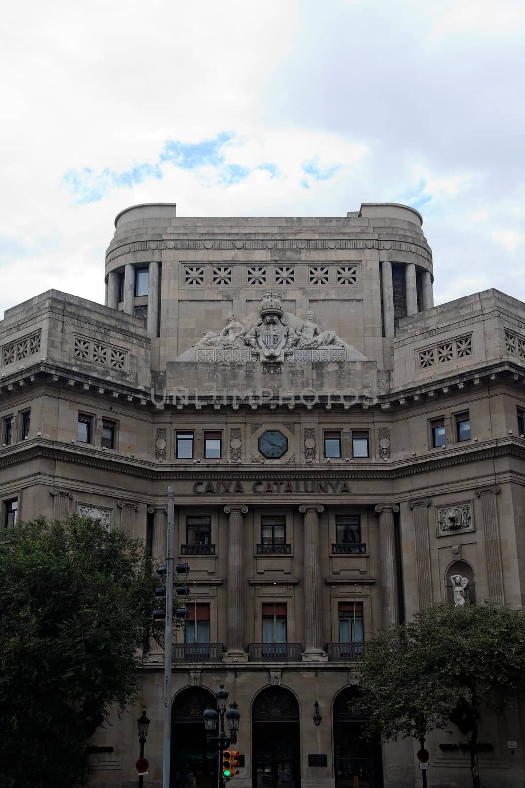 A old historic looking building facade