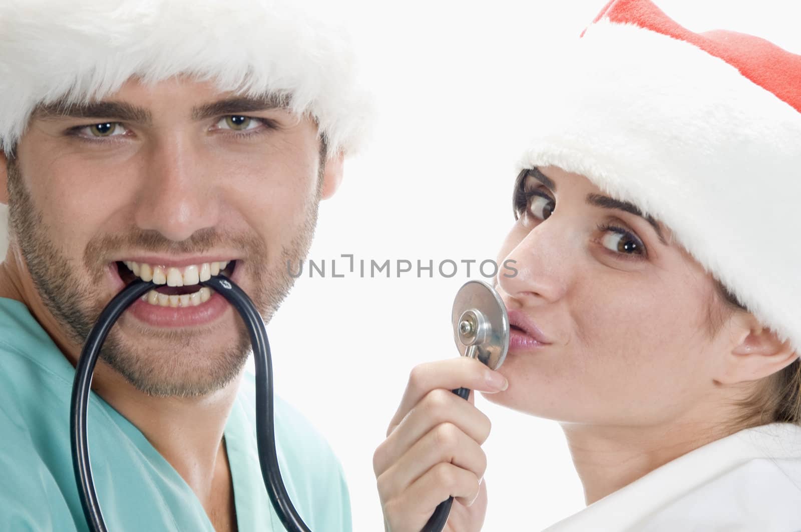 medical professionals with stethoscope by imagerymajestic