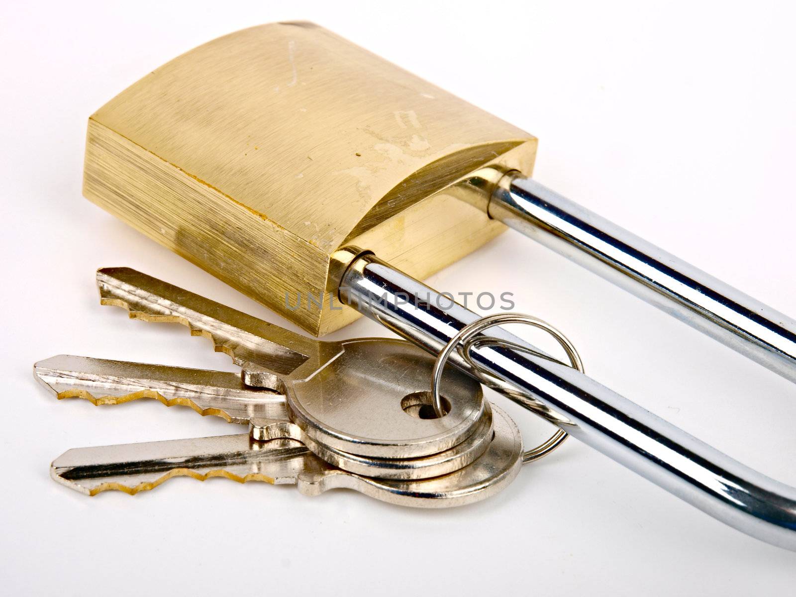 Padlock with keys