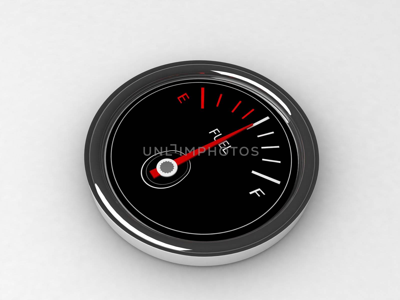  three dimensional  fuel  gauge by imagerymajestic