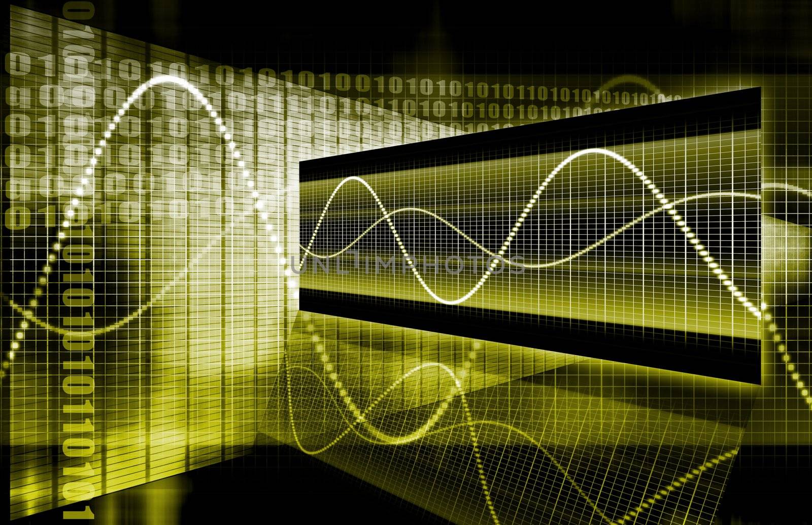 A Yellow Sales Stock Market Analysis Illustration