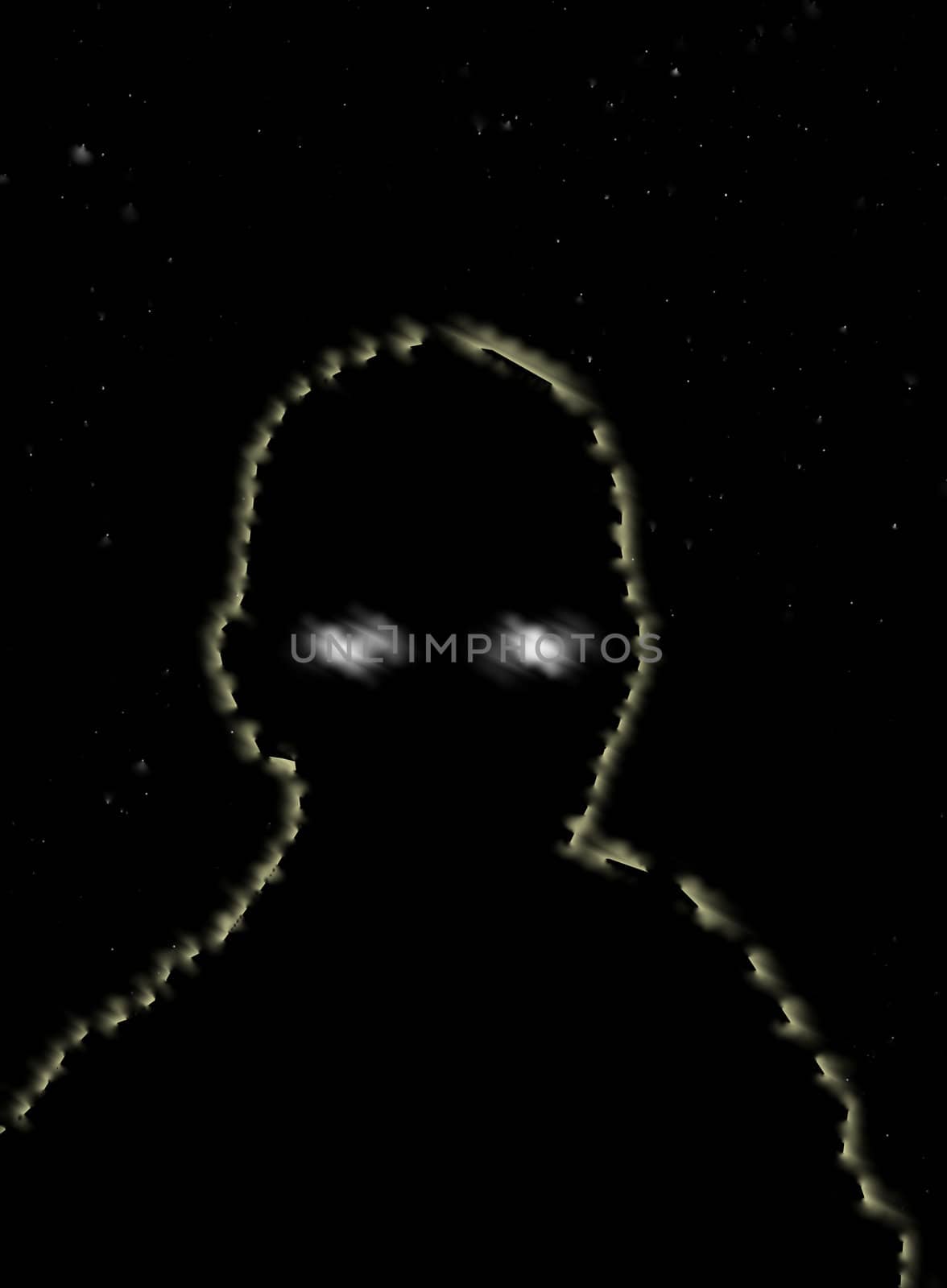 A simple representation of a sinister nightmare, might be good for Halloween.
