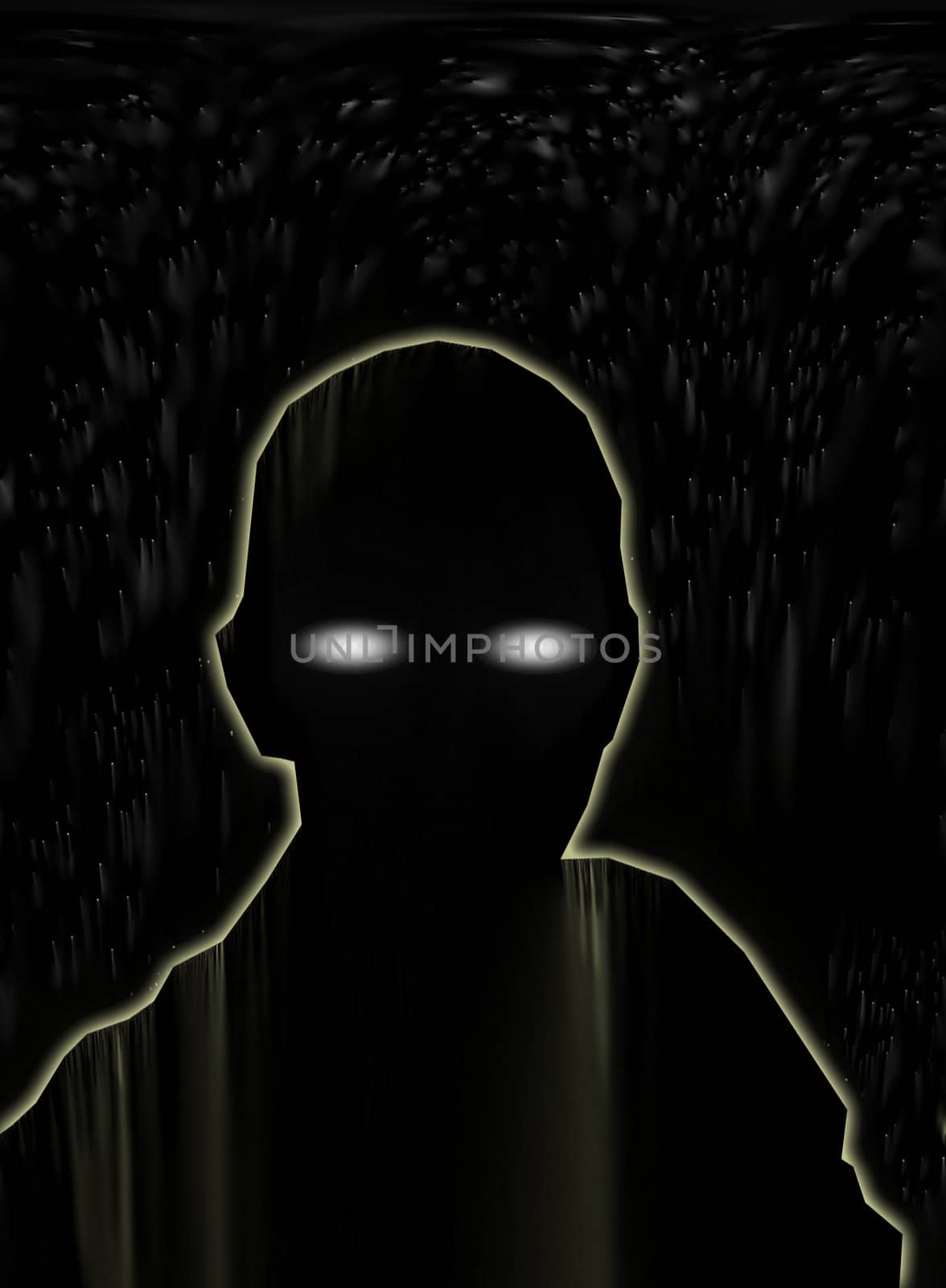 A simple representation of a sinister nightmare, might be good for Halloween.
