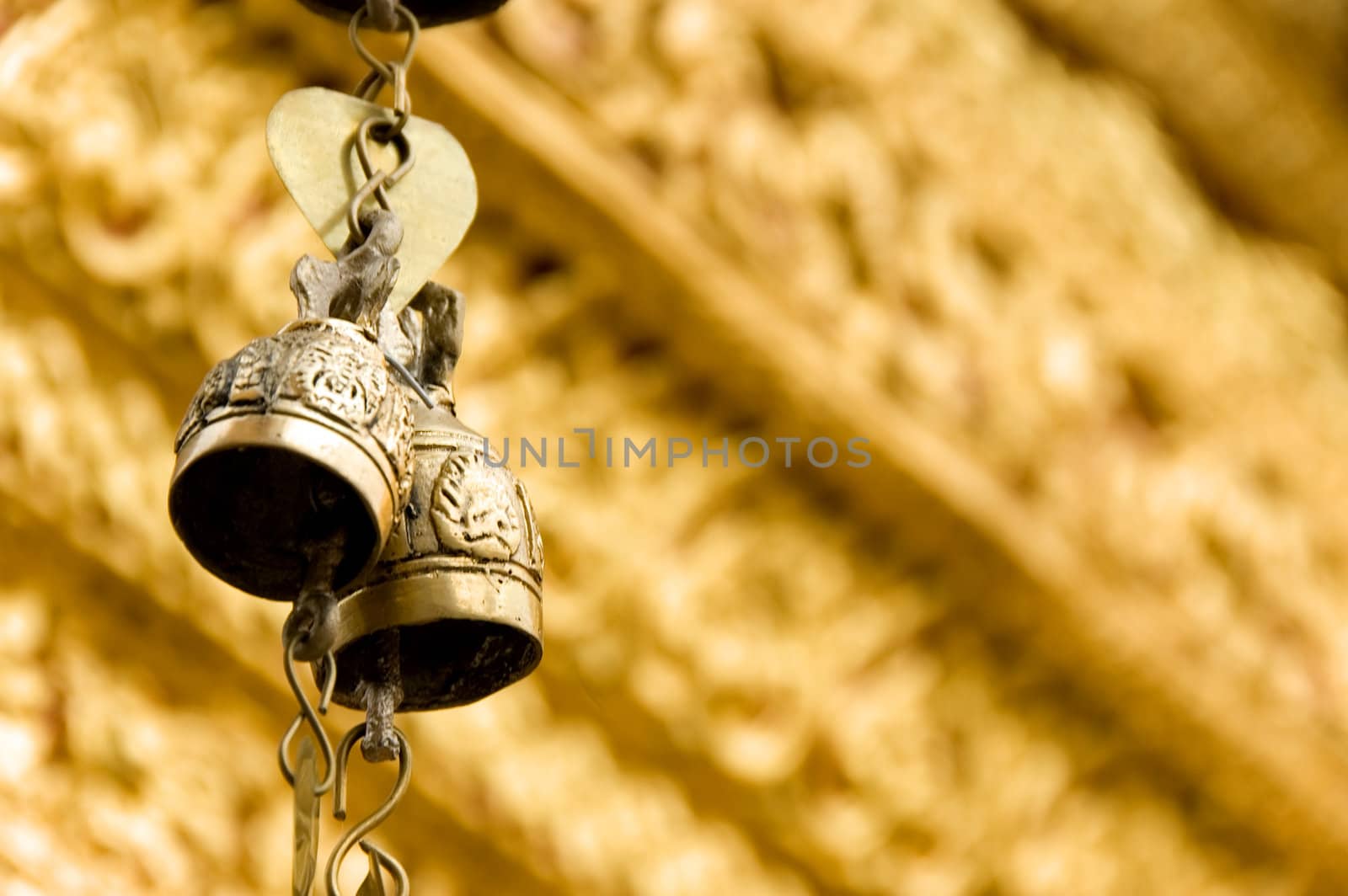 golden bells at a temple