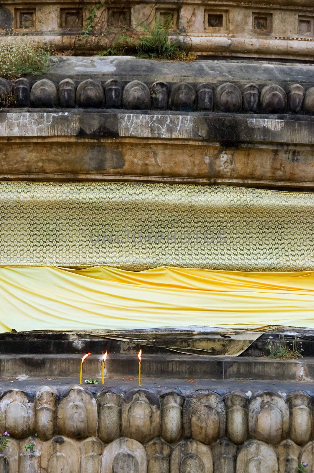 buddhist stupa detail