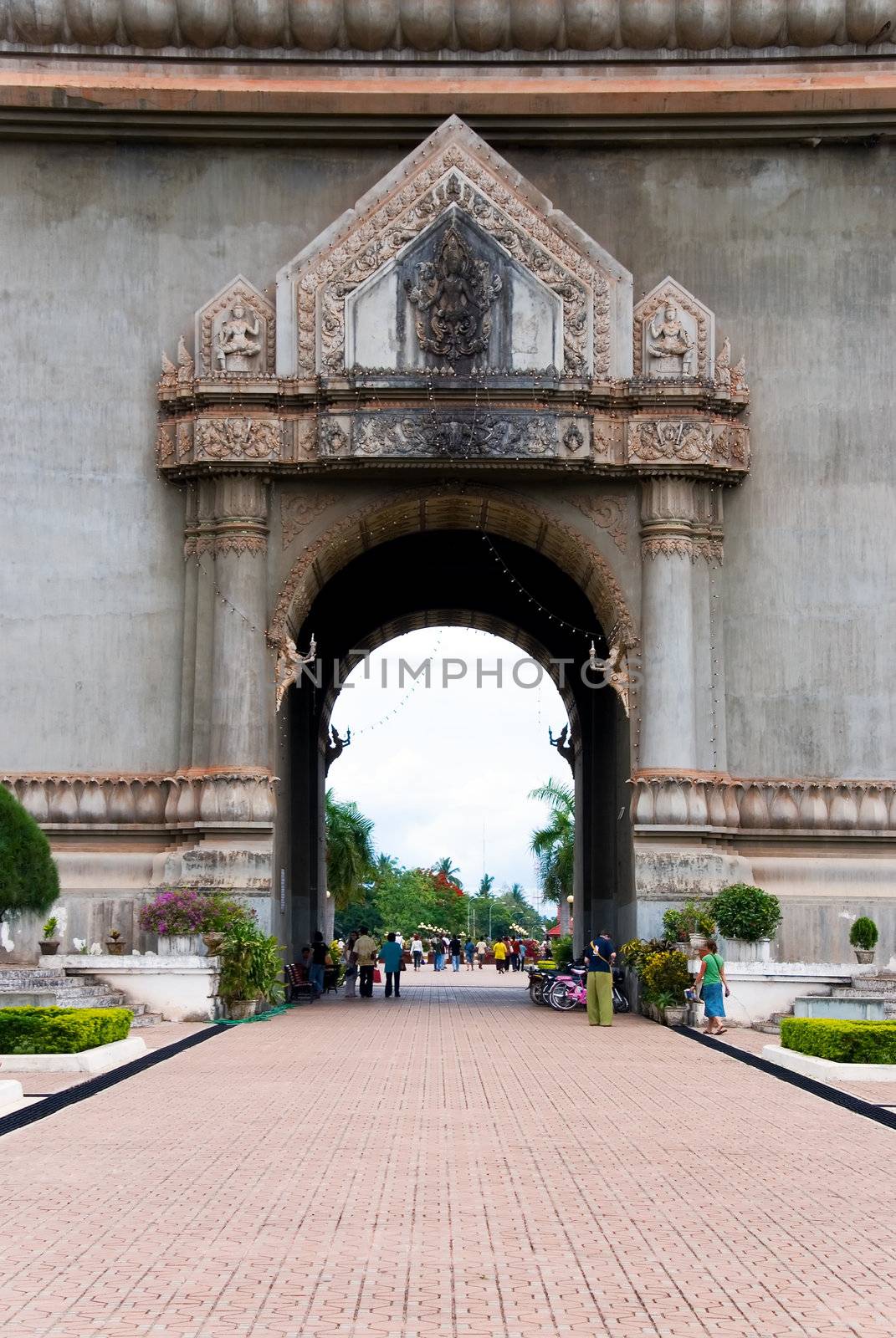 Patuxai, Laos Arc de Triomphe, Vientiane by jsompinm
