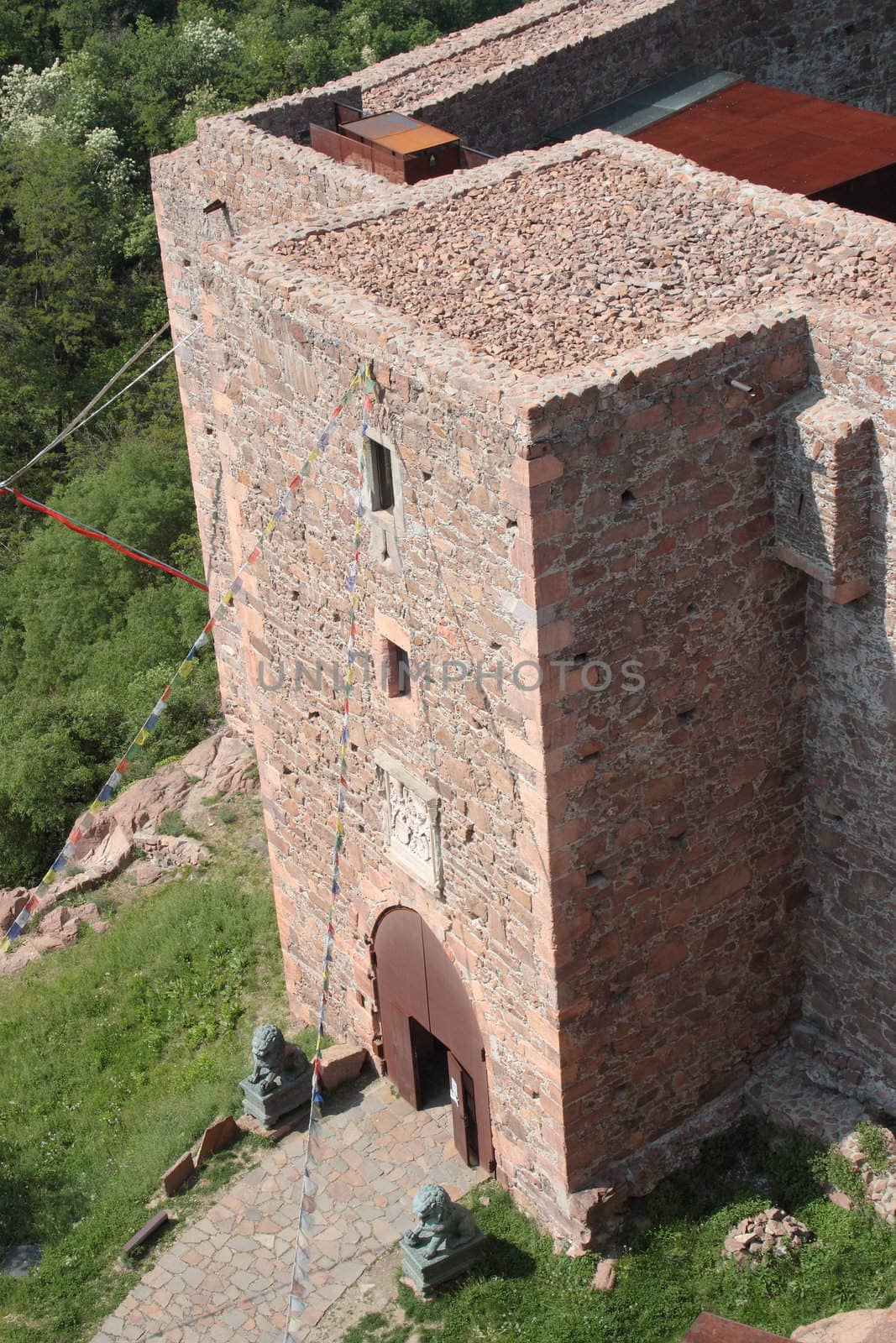 entrance of the caste of saint firmiano in italy