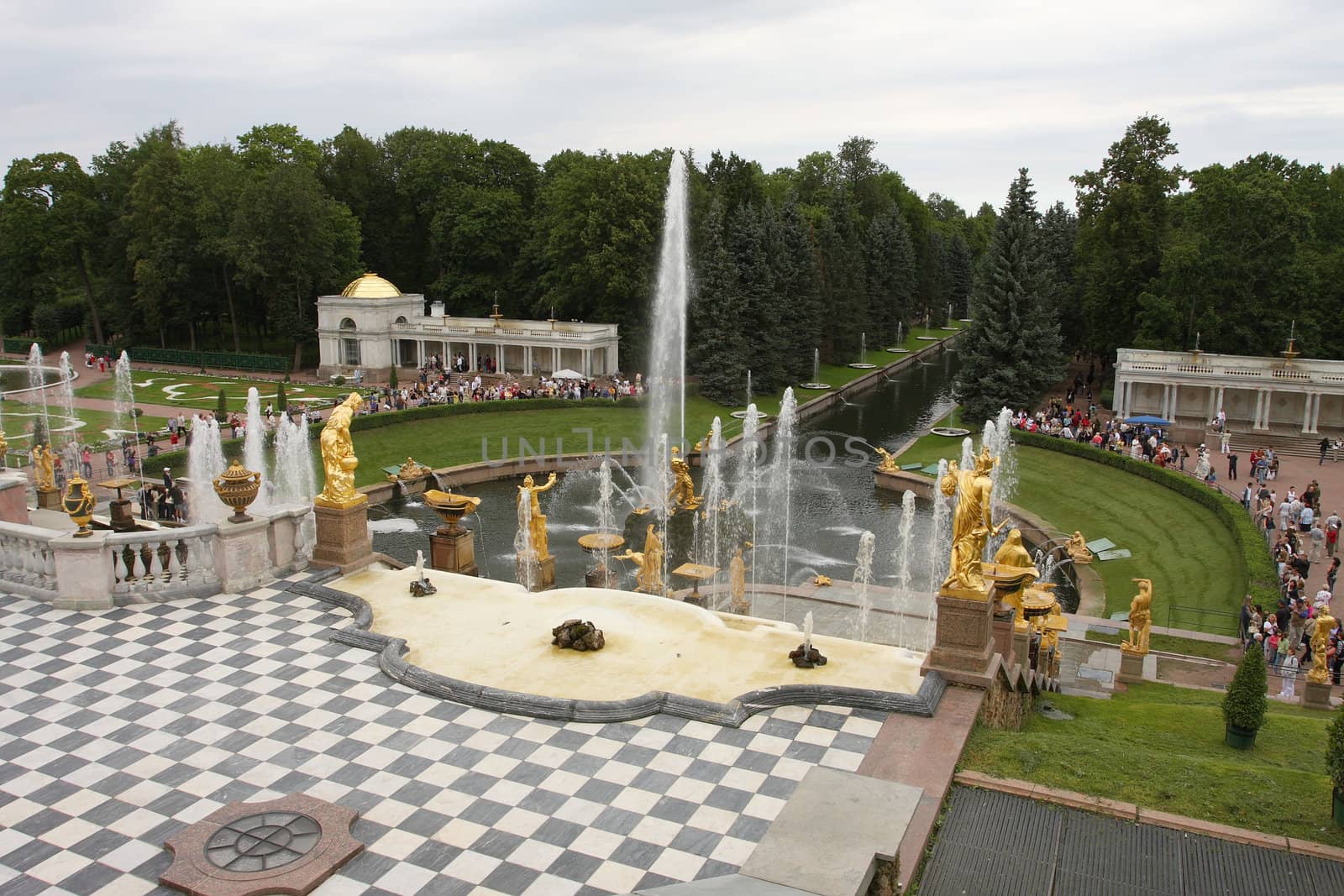 Fountain in Petrodvorets (Peterhof), St Petersburg, Russia.  by alexanderd