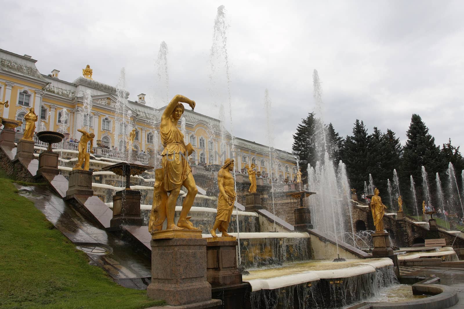 Fountain in Petrodvorets (Peterhof), St Petersburg, Russia.  by alexanderd