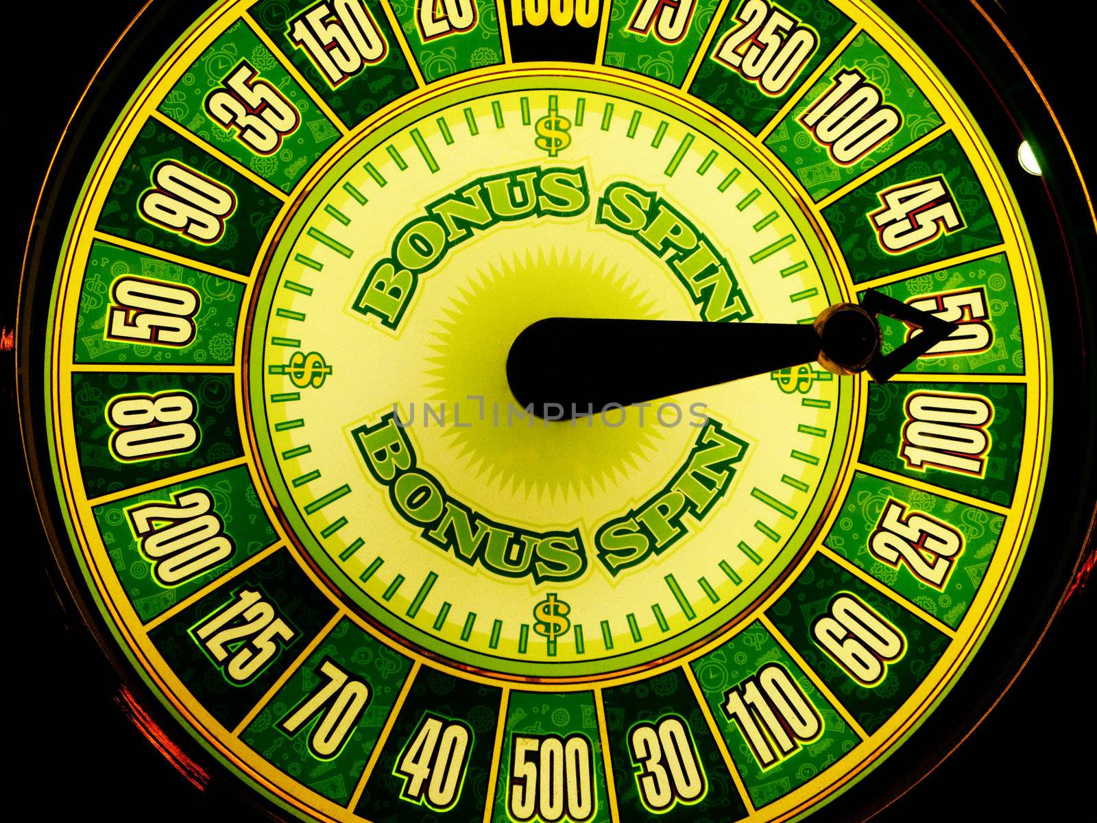 Closeup of a casino slot machine in Las vegas 