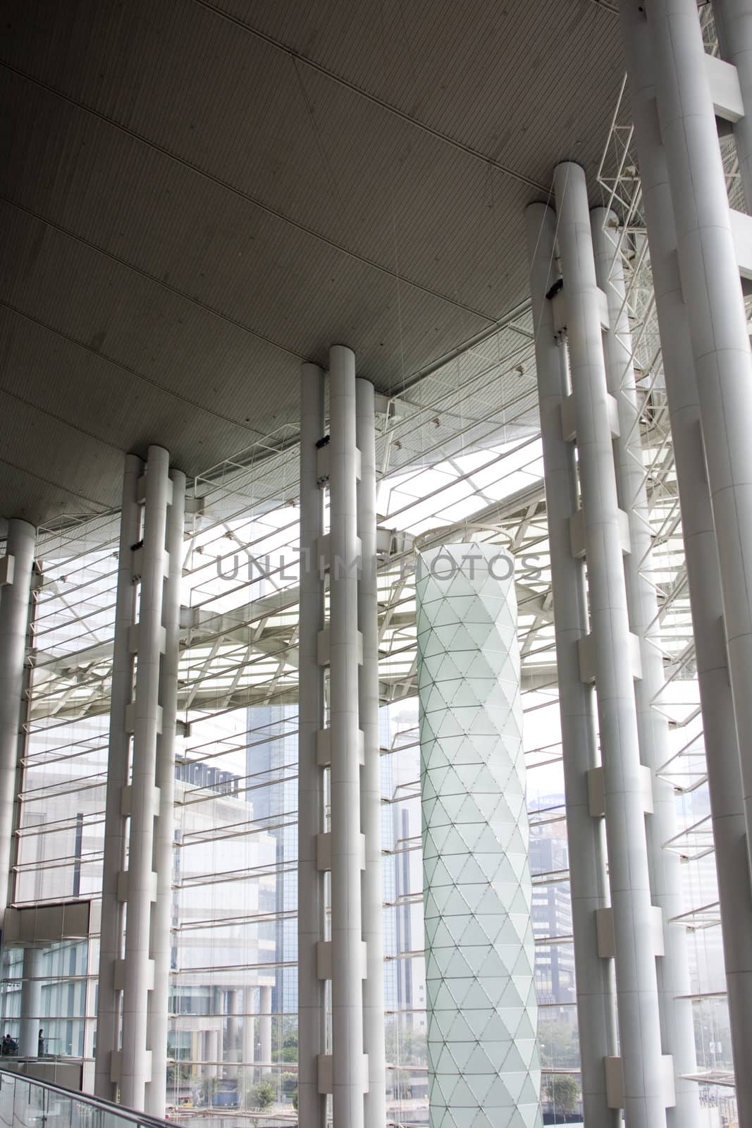 It is a detail of Hong Kong modern building