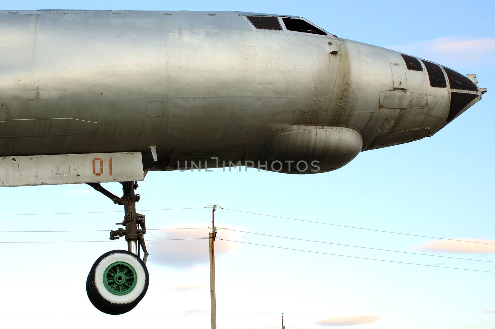 Old russian (soviet) strategic bomber Tu-16.