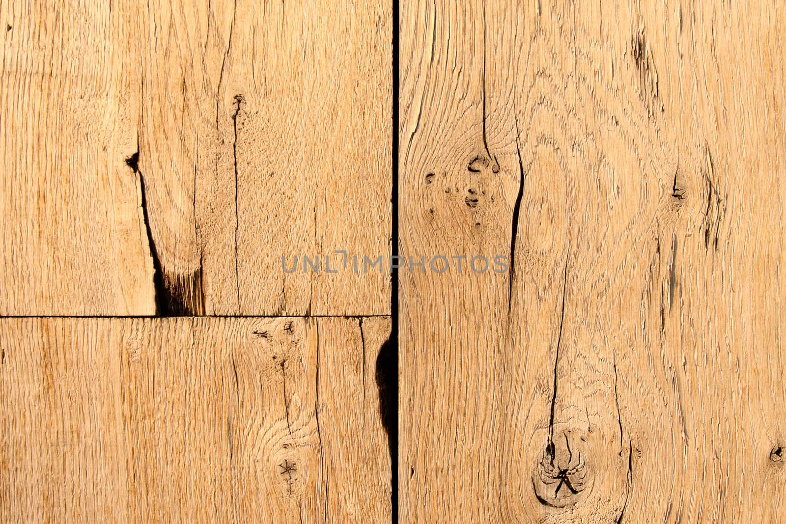 Abstract background of old wooden cracked planks