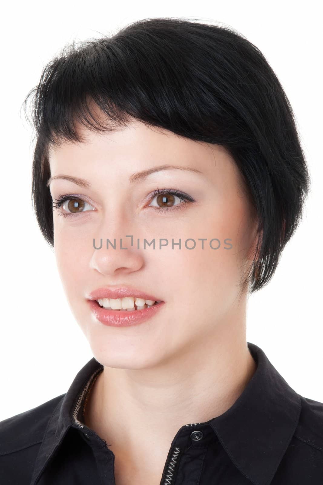 Female portrait. Beautiful young woman close up.