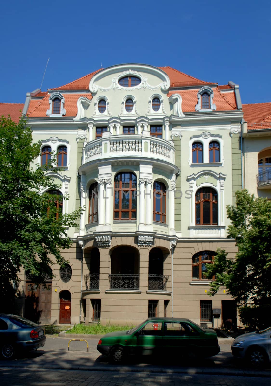 Houses of Wroclaw, ul. Silesian insurgents in Wroclaw. Rondo. Poland