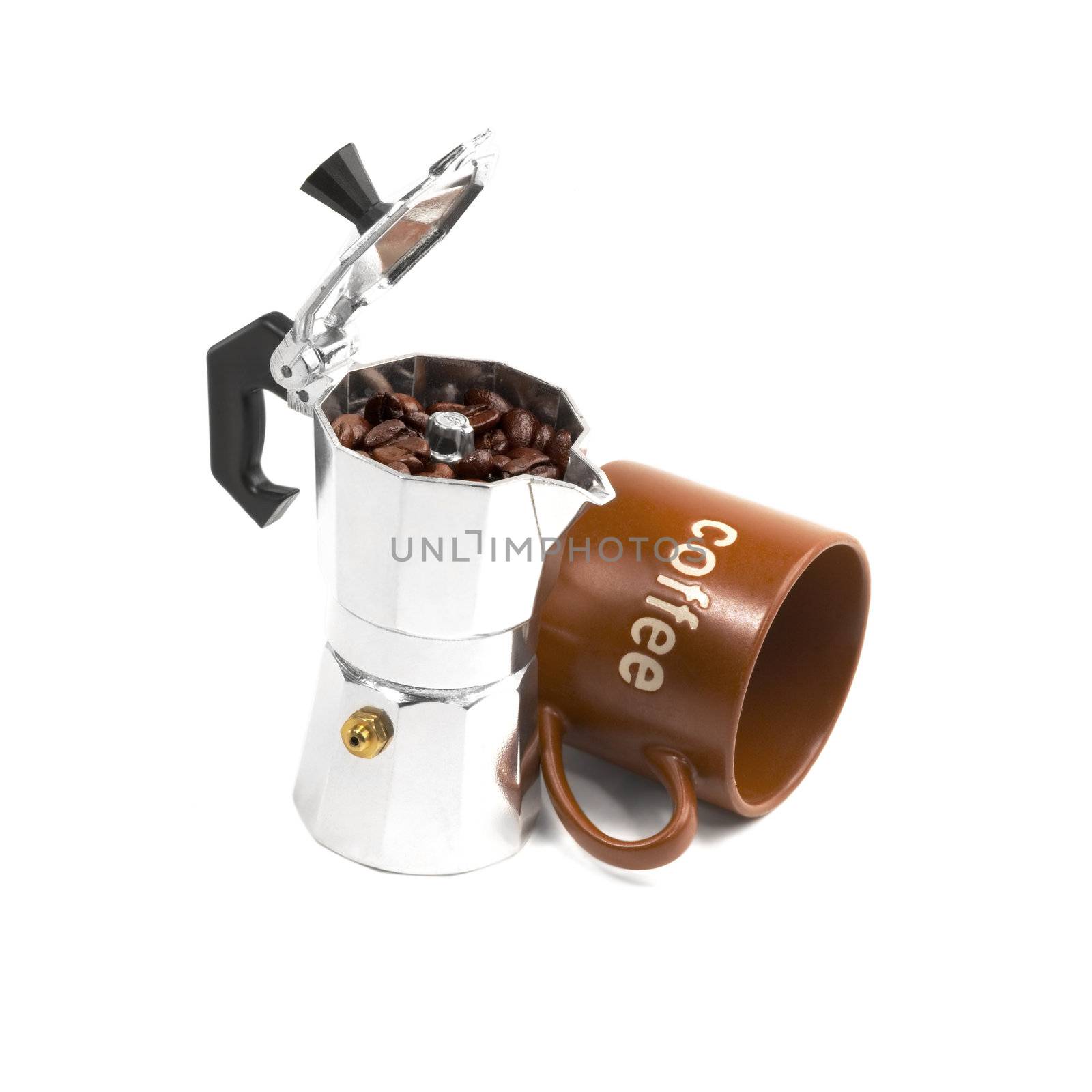 mocha coffee machine and cup by keko64