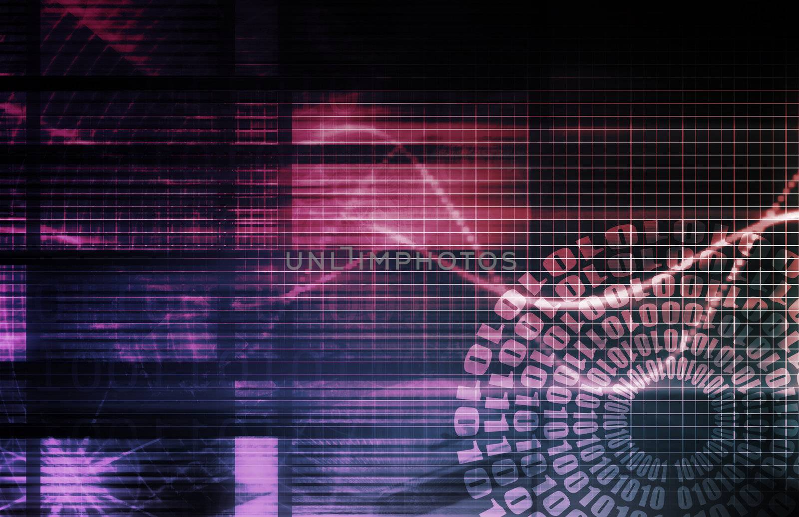Security Network Data of the World Background