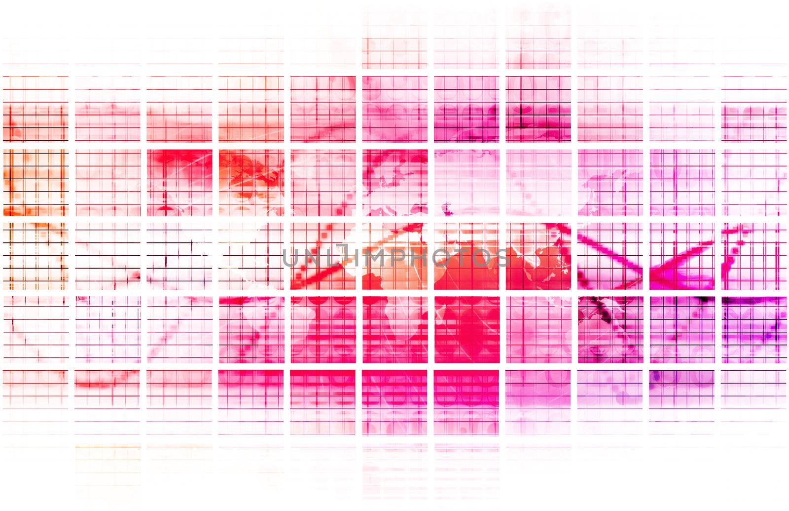 Internet Web Abstract on a Digital Background