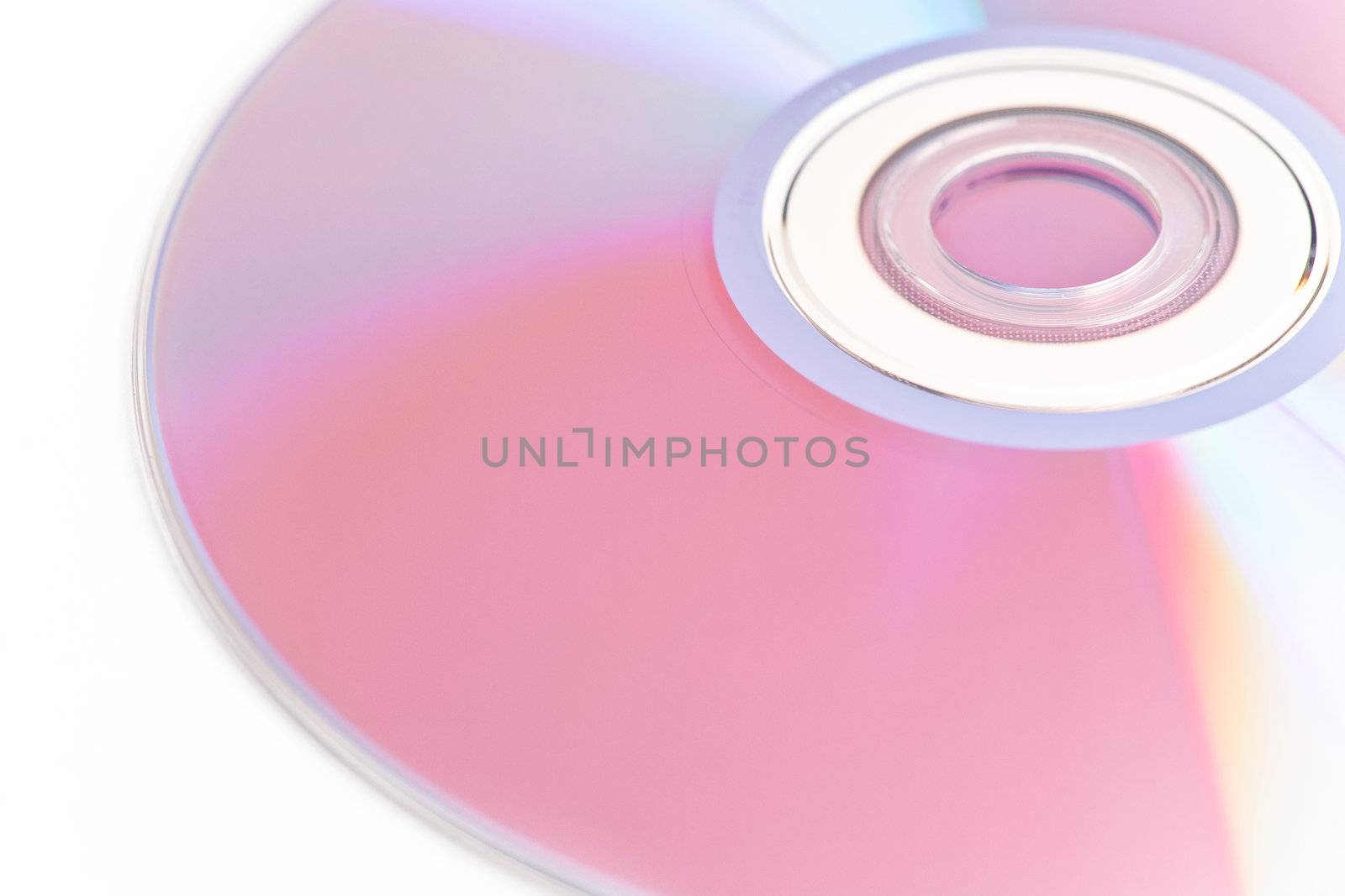 cd on white