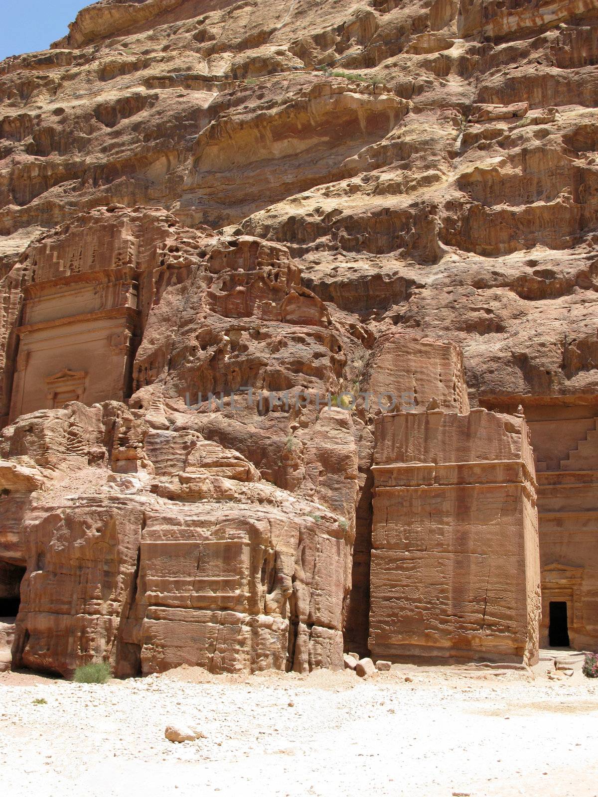 Ancient ruins in Petra by vintrom