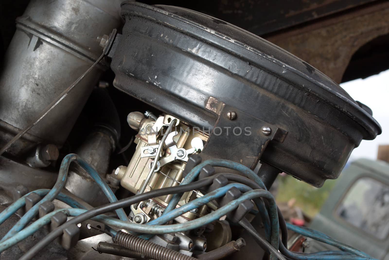 automobile mechanism .Part of a car engine