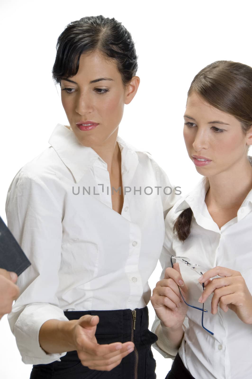 young women standing together, portrait