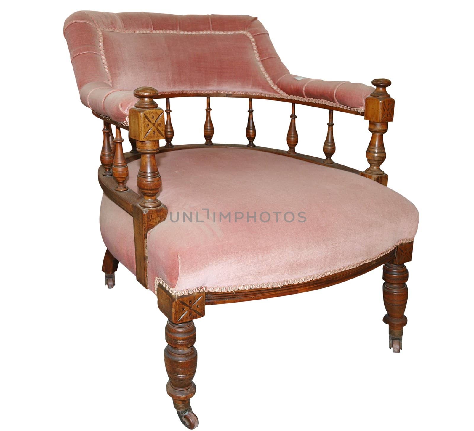 Pink Antique Vintage Chair by MargoJH