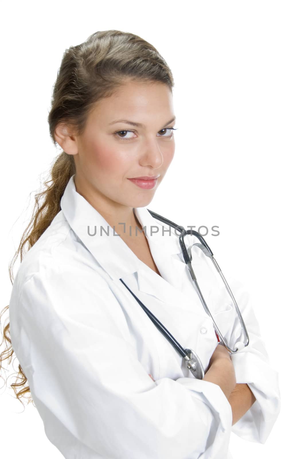 portrait of medical professional with crossed arms by imagerymajestic