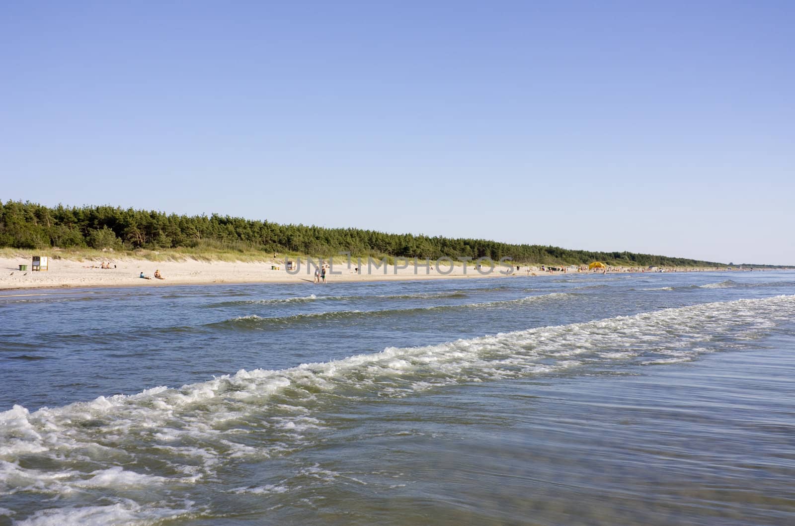 the Baltic Sea beach, Lithuania