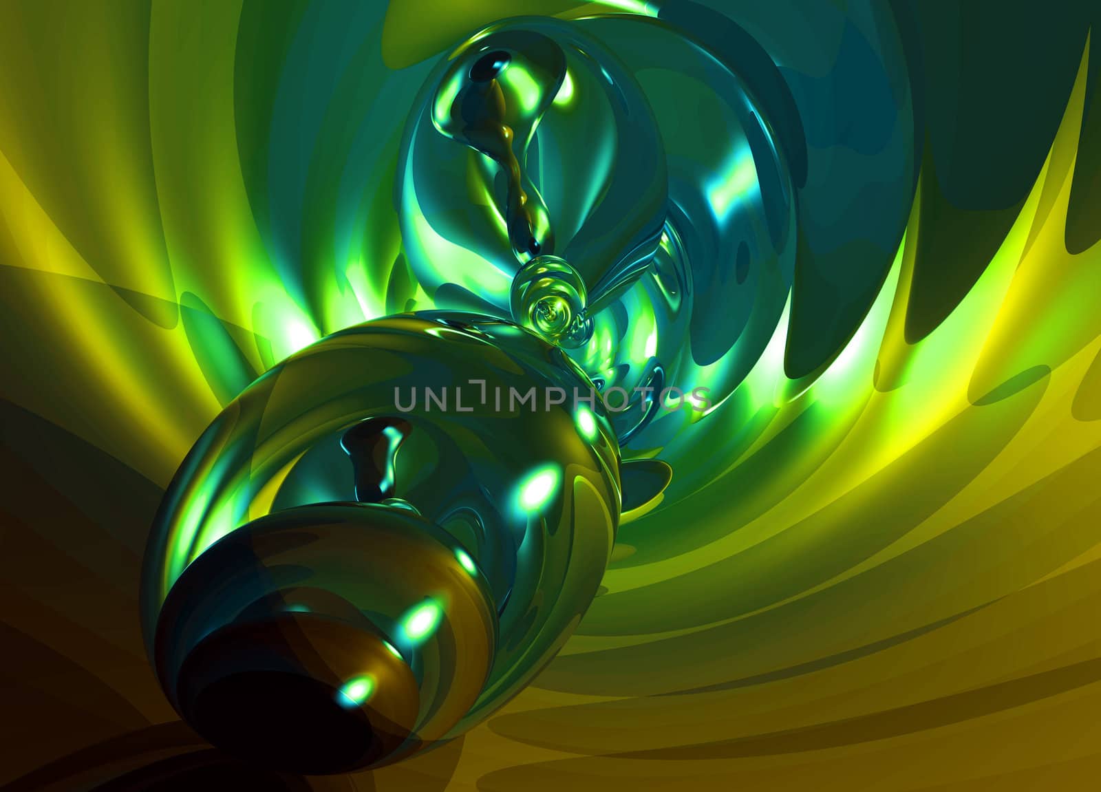 Green Glowing Glass Modern abstract background pattern illustration
