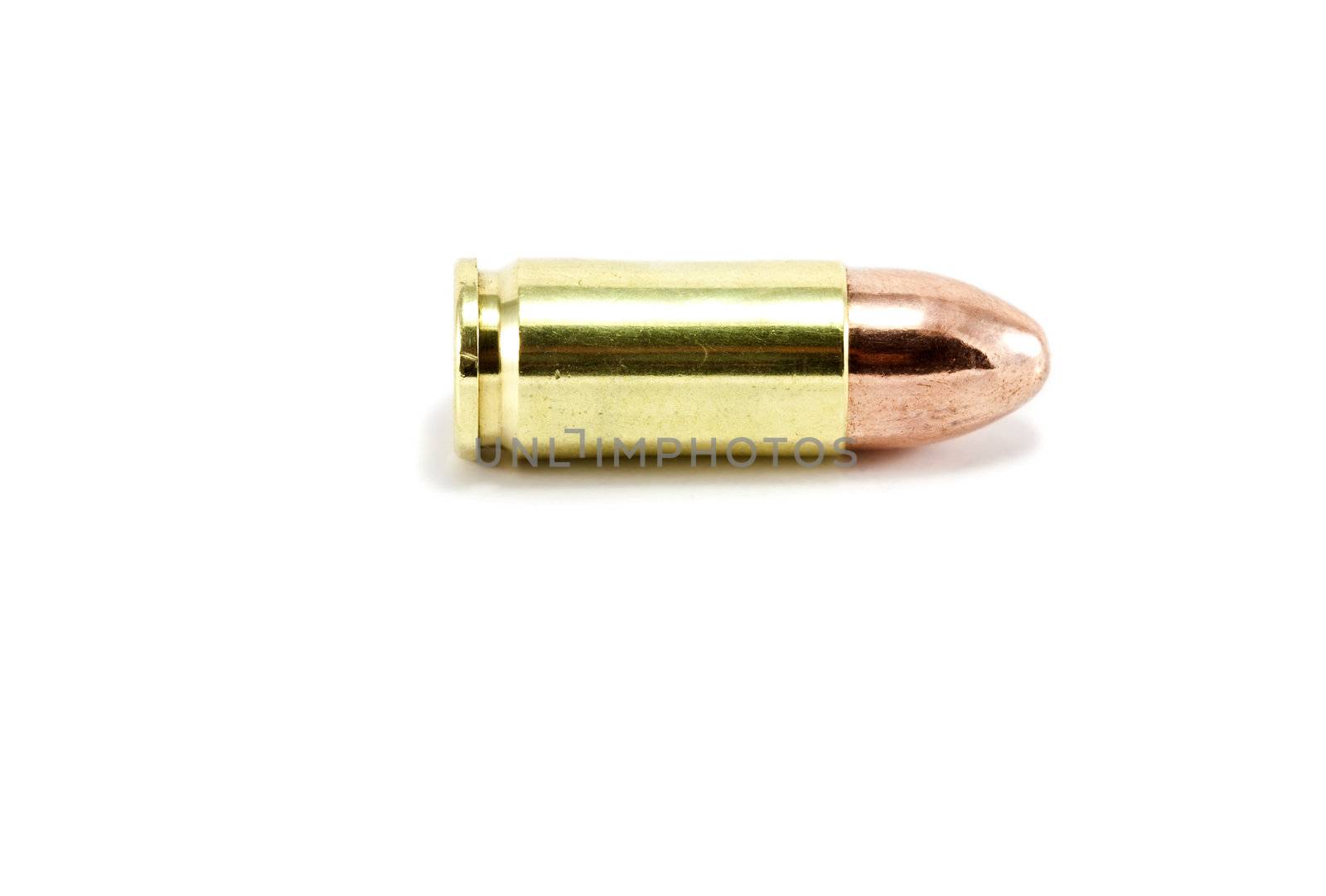 A single 9mm bullet by ChrisAlleaume