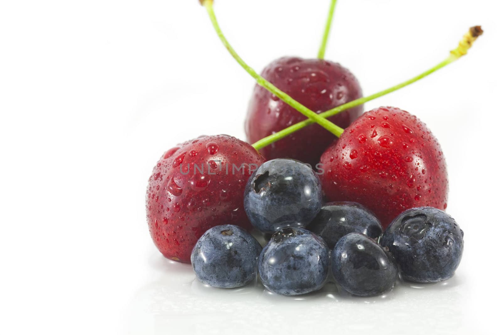 Blackberries and Cherries by ChrisAlleaume