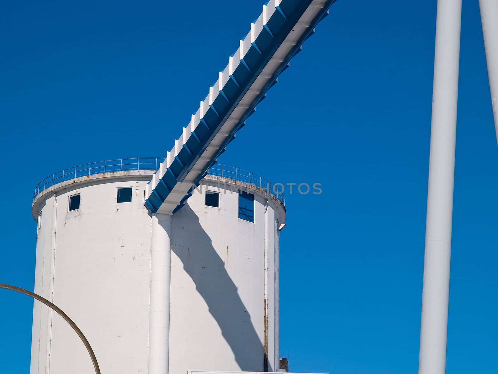 Factory industry large storage container tank background image