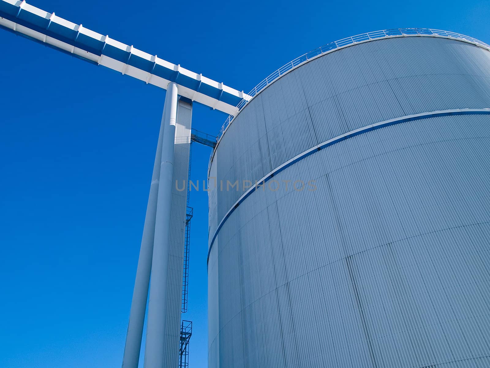 Factory plant industry large storage container tank background image