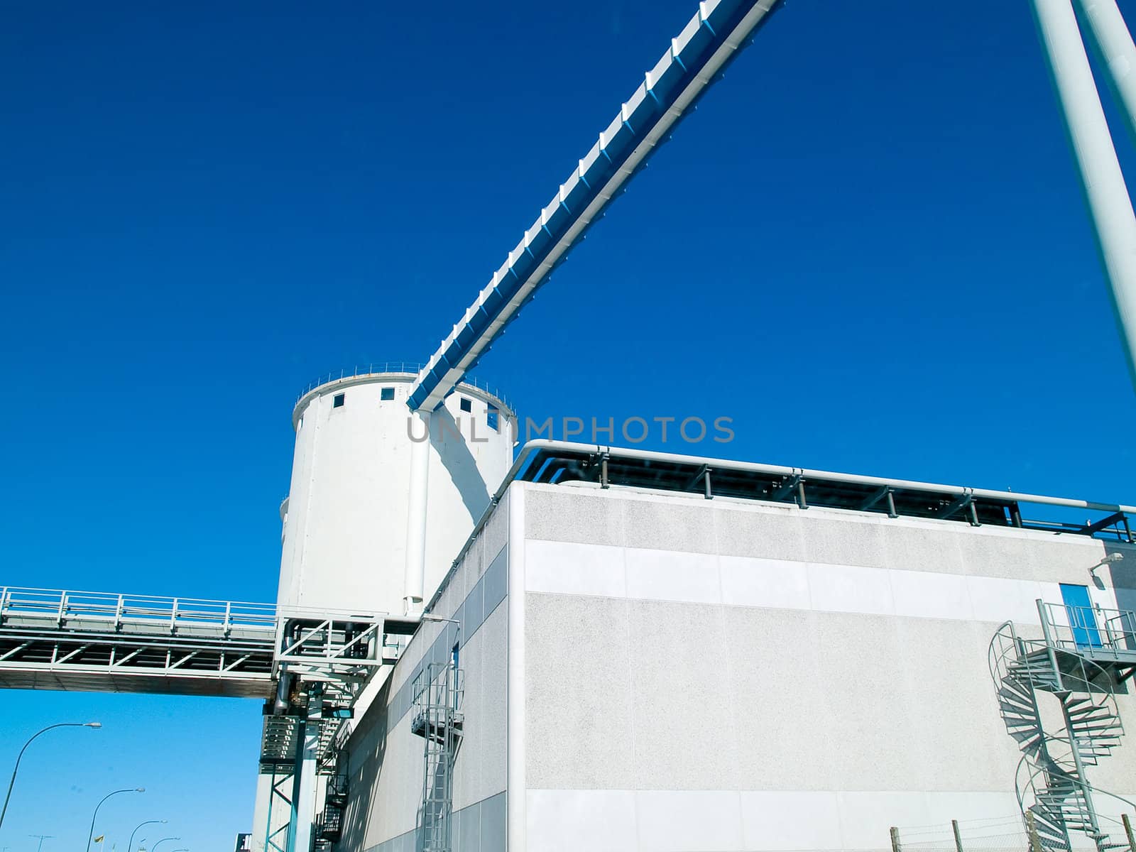 Factory plant industry large storage container tank background image